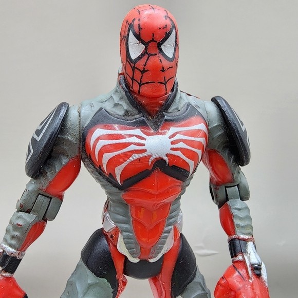 1996 Marvel Vampire Wars Figure Anti-Vampire Spider-Man 4.75" Spiderman - Picture 2 of 4